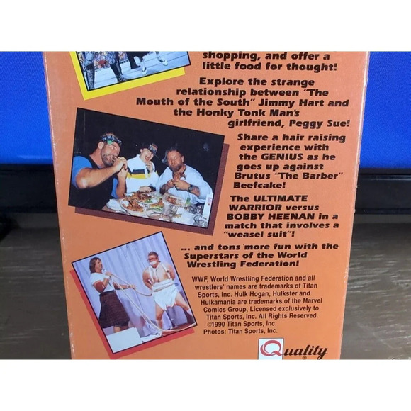 WWF Funniest Moments 1990 VHS WWE Roddy Piper Ultimate Warrior Hulk Hogan VTG - Picture 4 of 7